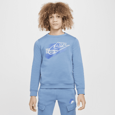 Nike Sportswear Standard Issue Older Kids Boys Crew Neck Sweatshirt